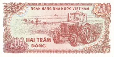Vietnam 200 Dong 1987 Banknote UNC | Pick P-100 | GlobeNote