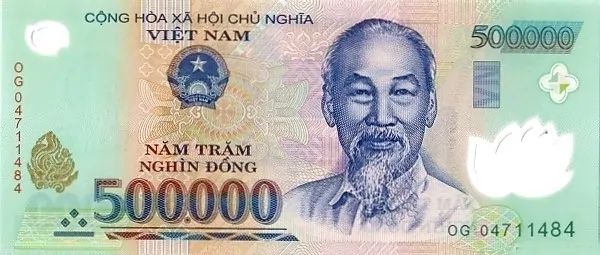 500000 dong vietnam front globenote eshop world banknote