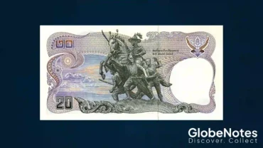thailand 20 bath 1981 p88 globenote 2