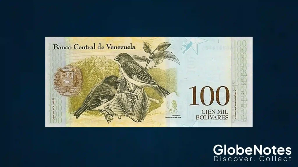 venezuela 100000 bolivar fuerte 2017 p-100 unc globenote 5