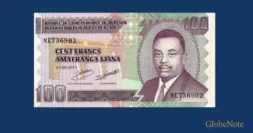 Burundi 100 Francs 2011 Banknote UNC | Pick P-44b | GlobeNote banknote front