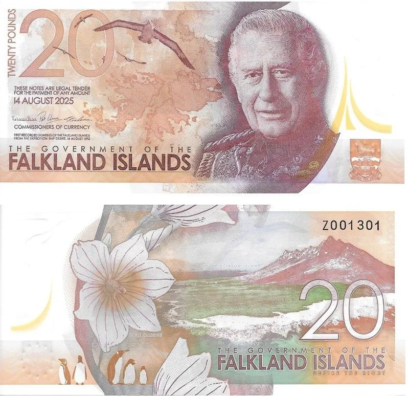 Falkland Islands 20 Pounds 2025