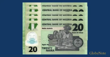 Nigeria 20 Naira 2024 Lot x5 Banknote UNC | Pick P-34 | GlobeNote banknote reverse