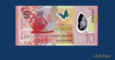 São Tomé & Príncipe 10 Dobras 2016 UNC (Pick P-71) – Polymer, Butterfly & Prinia Motifs