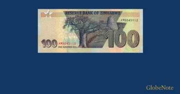 Zimbabwe 100 Dollars 2020-2023 Banknote UNC | Pick P-106b | GlobeNote banknote reverse