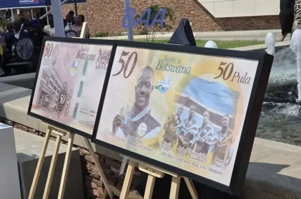 Botswana 50 pula commemorative Globenote wallpaper