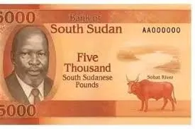 South Sudan 5000 Pounds Unofficial