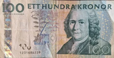 Sweden 100 Kronor 2001 Banknote VF | Pick P-65a | GlobeNote banknote front