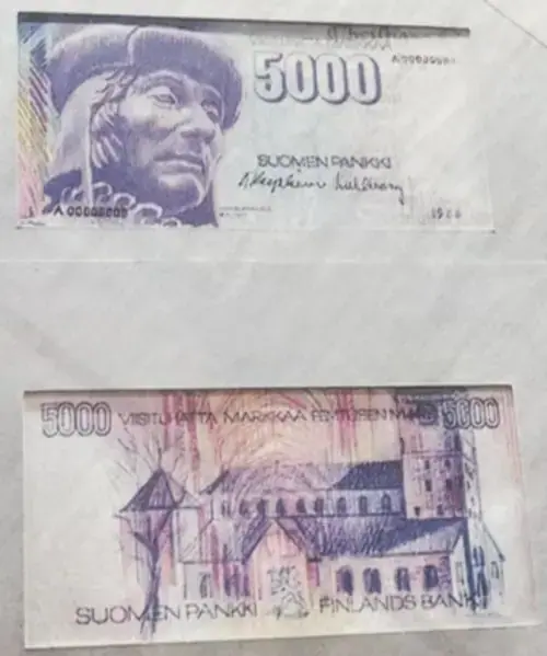Finland 5000 Markkaa Unissued
