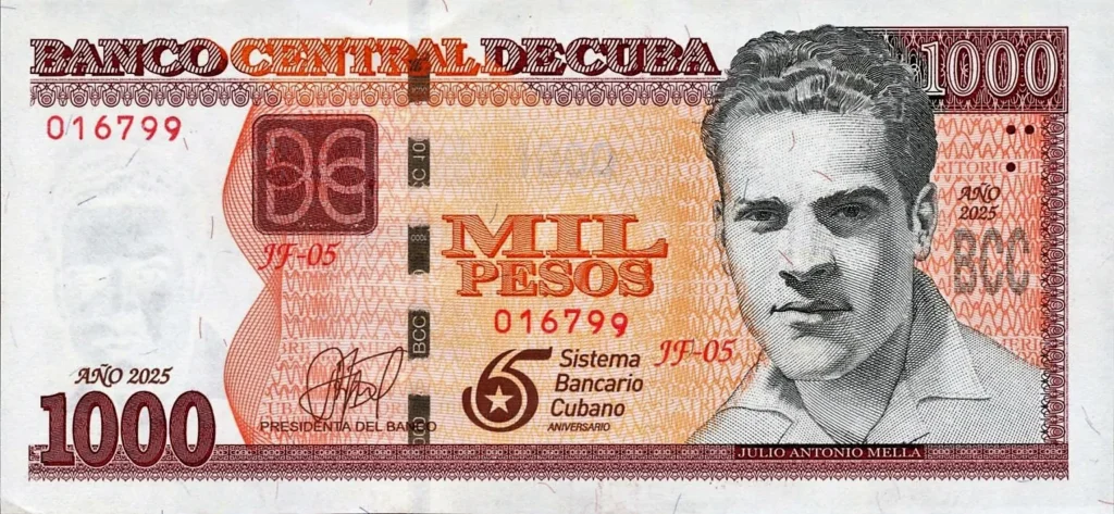 cuba drops new 1,000-peso commemorative 1