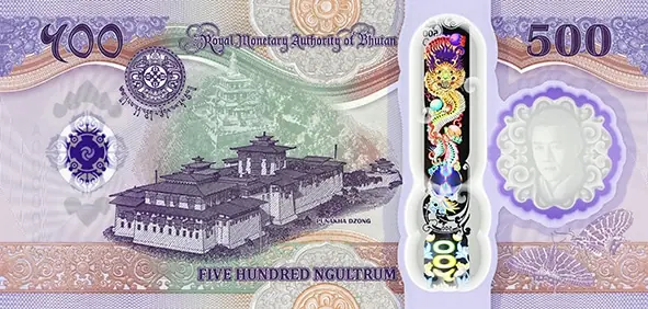 Bhutan New Polymer Banknotes - Globenote 4