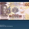 Guinea 1000 francs 2017 front globenote