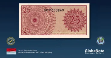 Indonesia 25 sen 1964 back