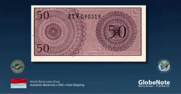 Indonesia 50 sen 1964 back