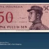 Indonesia 50 sen 1964 front