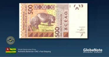 Togo 500 francs 2016 back globenote
