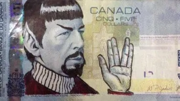 Spocking on Canadian 5 Dollars