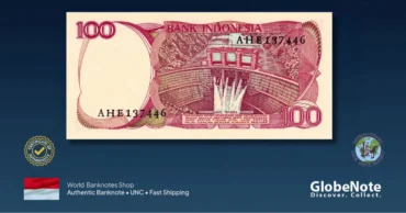 indonesia 100 rupiah 1984 back