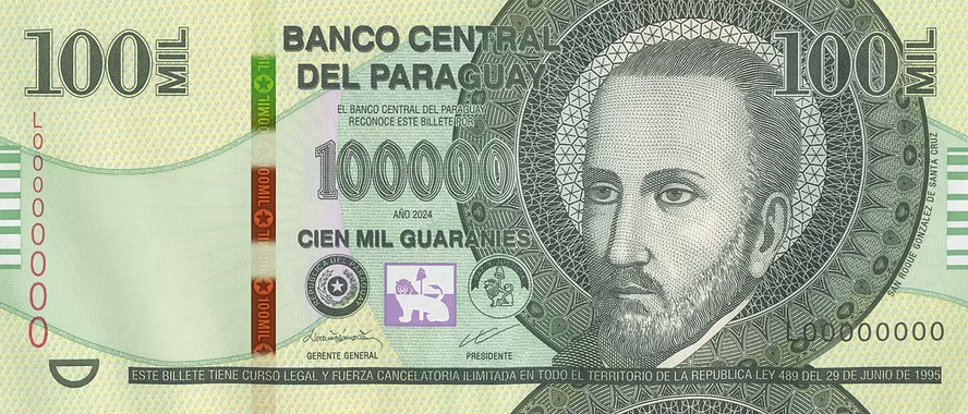 Paraguay 100.000 Guaraní