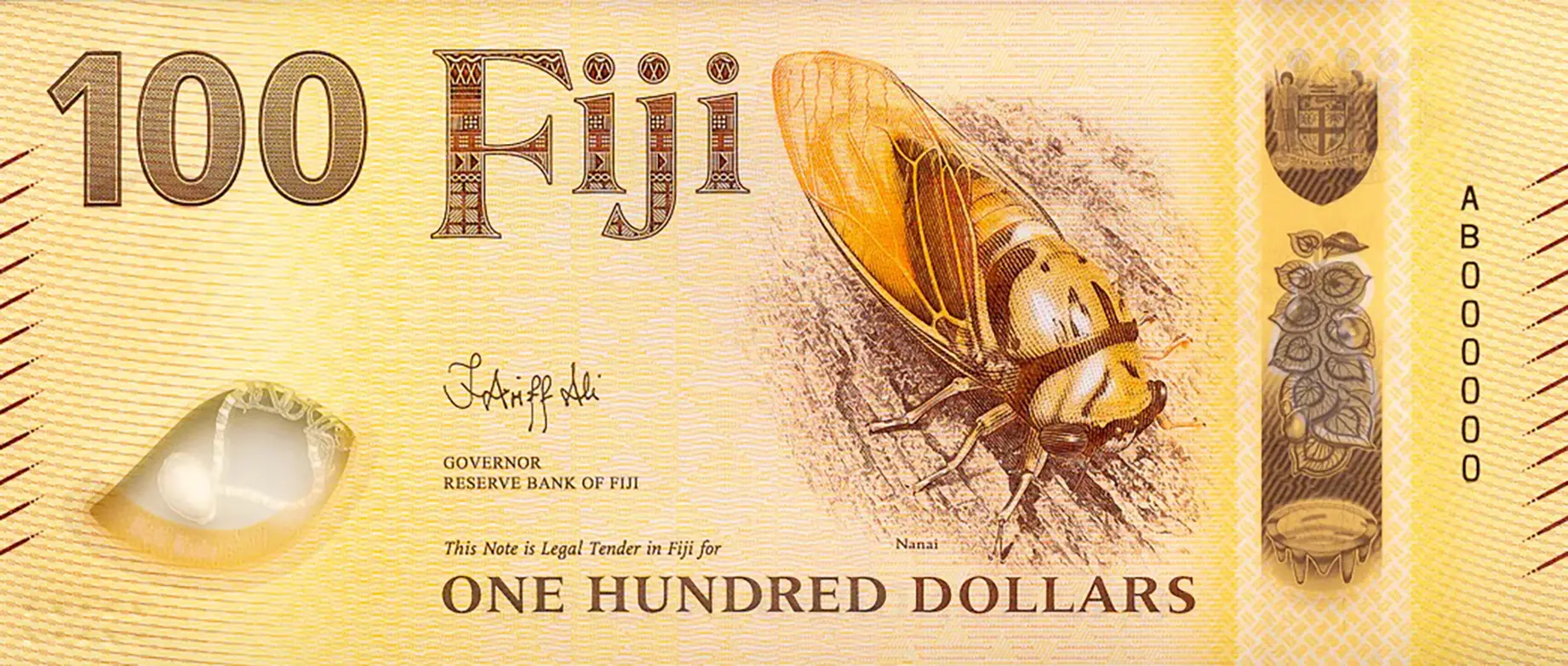 Fiji 2026 Polymer Banknotes 100 Dollars