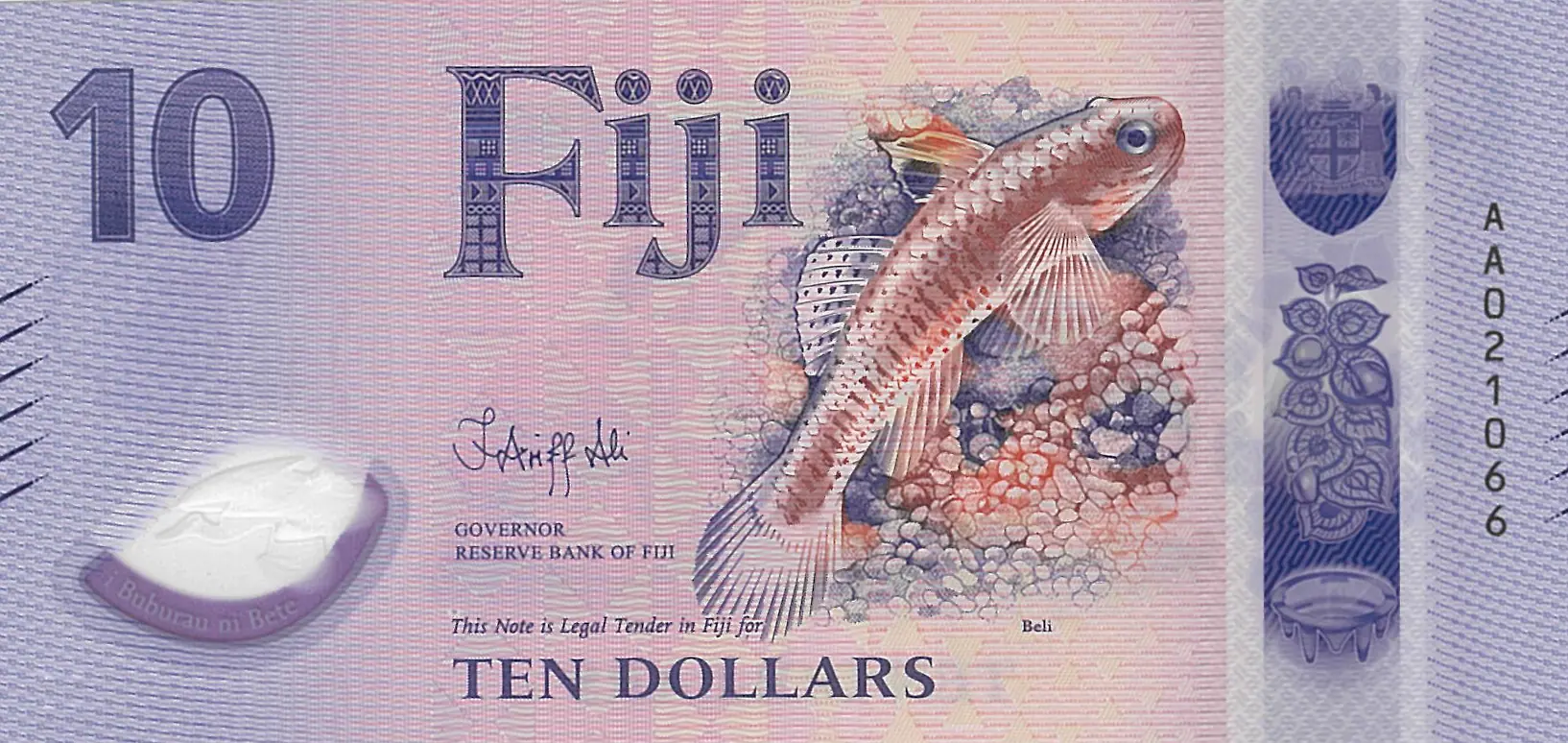 Fiji 2026 Polymer Banknotes 10 Dollars