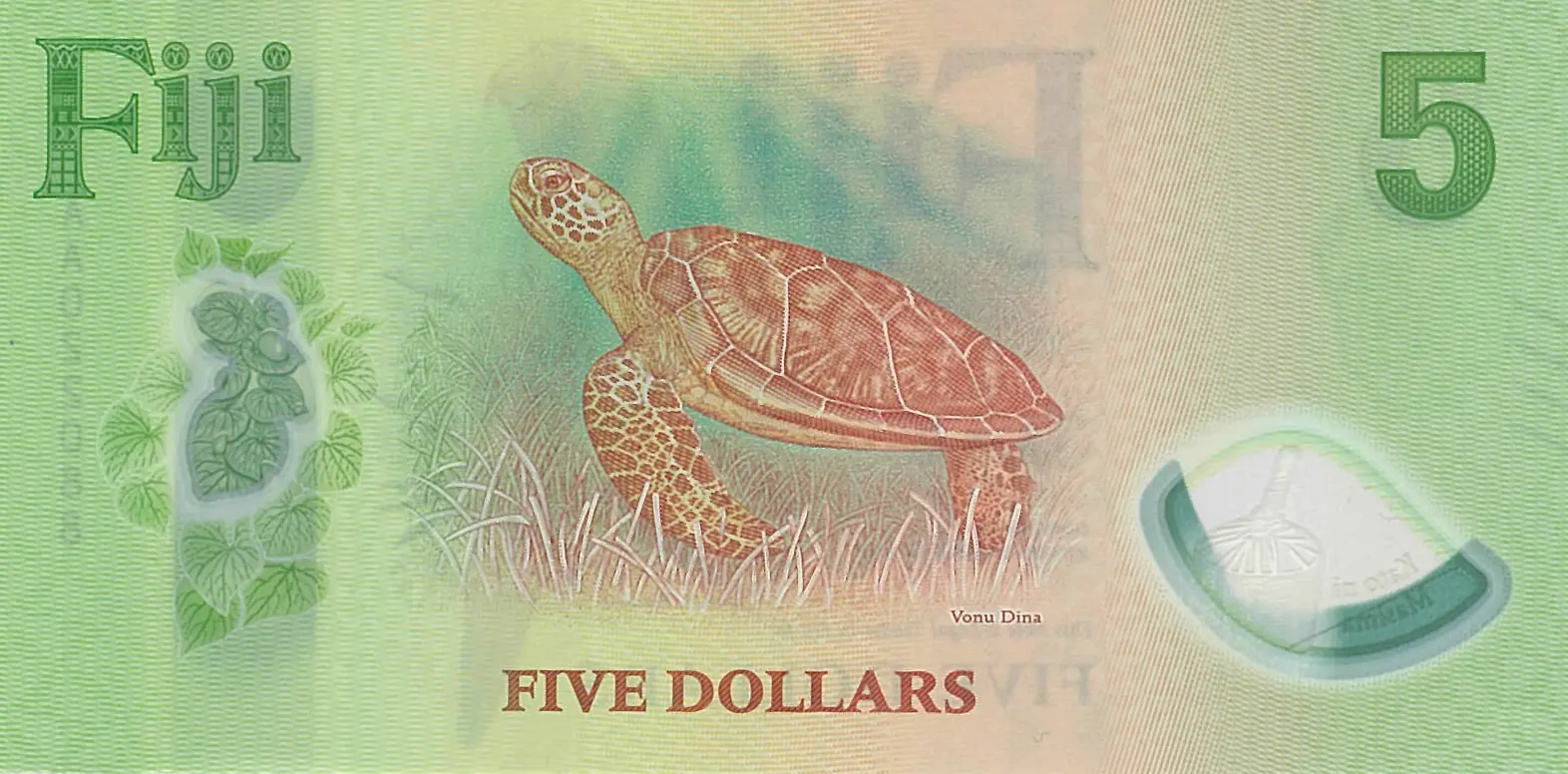 Fiji 2026 Polymer Banknotes 5 Dollars