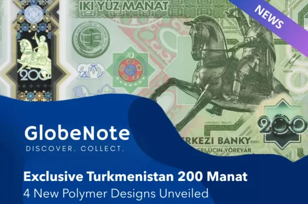 articolo turkmenistan 200 manat wall