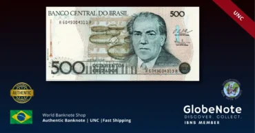 Brazil 500 Cruzados 1986-1988 Banknote UNC | Pick P-212c | GlobeNote
