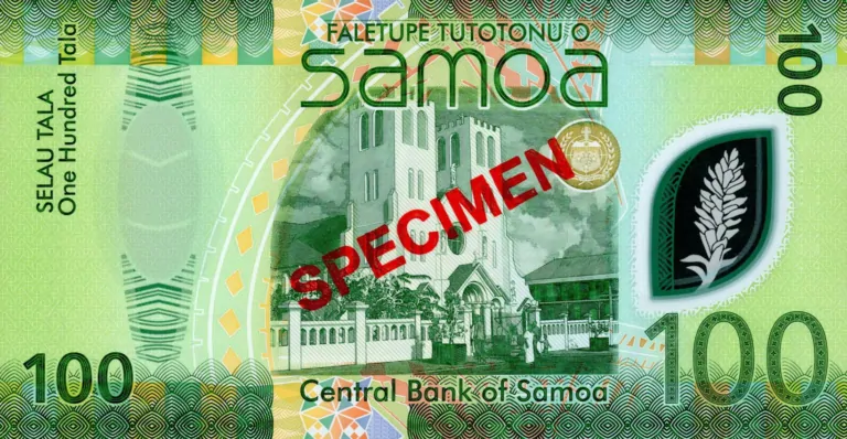 New Samoa 100 Tala polymer