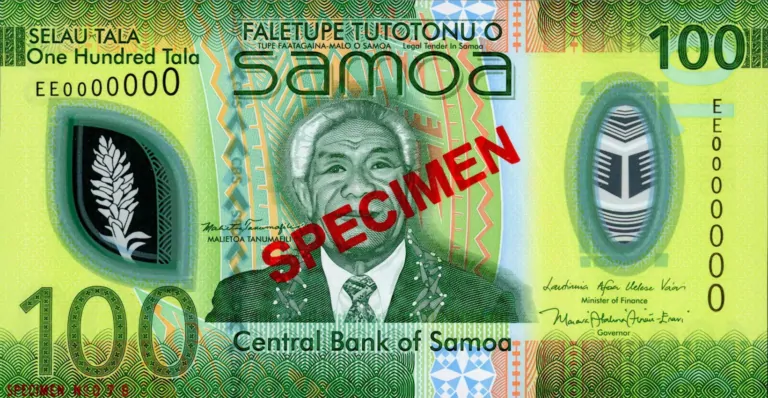 New Samoa 100 Tala polymer