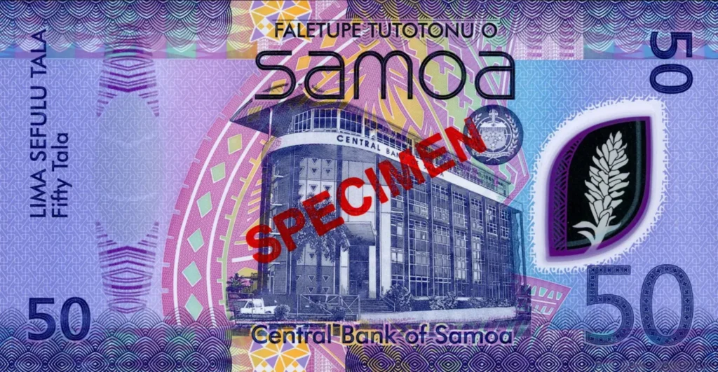 New Samoa 50 Tala polymer