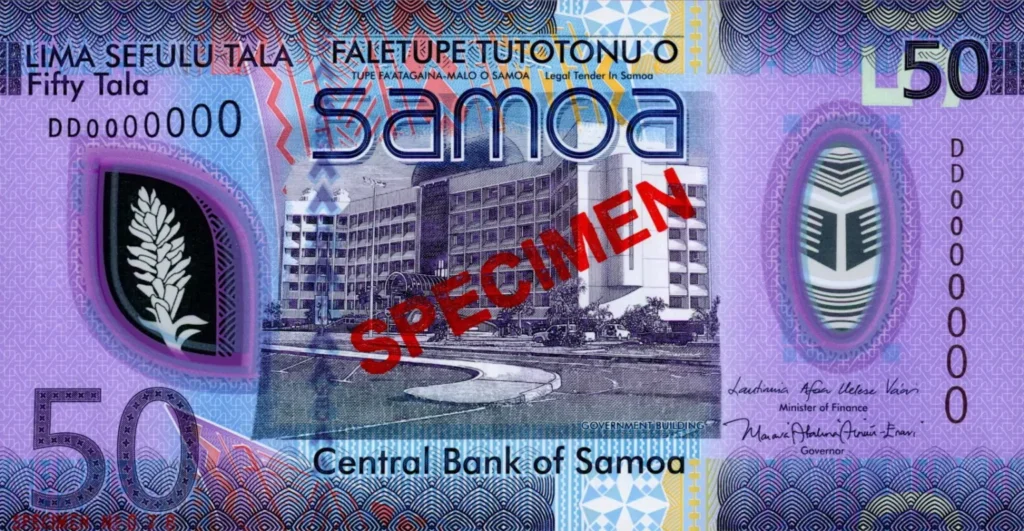 New Samoa 50 Tala polymer