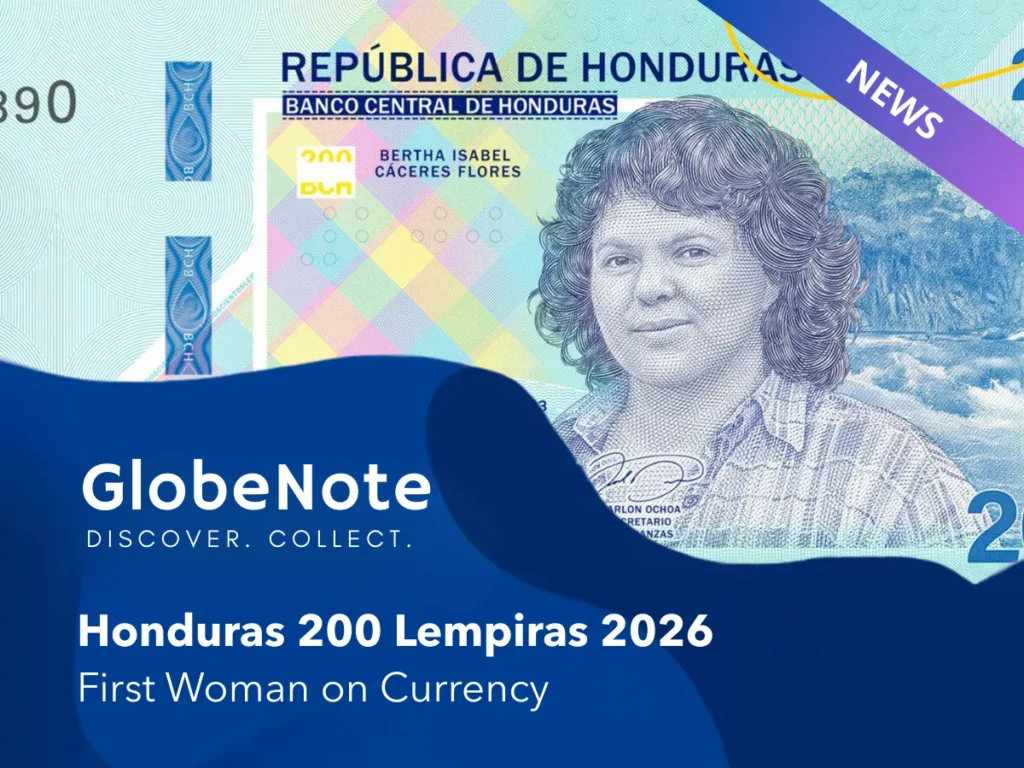 Honduras 200 Lempiras 2026 banknote honouring Berta Caceres