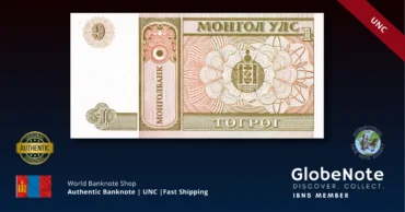 mongolia 1 togrog p52 unc back x2