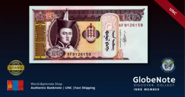 Mongolia 20 tugrik 2009 front x1 #63e UNC