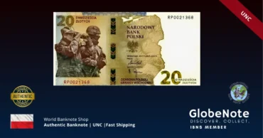 Poland 20 Złotych 2022 Banknote UNC in Folder | Pick W196 | GlobeNote