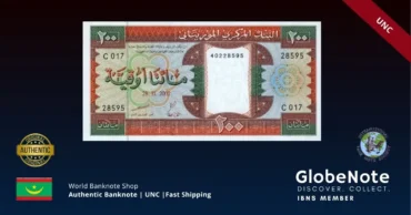 Mauritania 200 Ouguiya 2002 Banknote UNC | Pick P-5j | GlobeNote