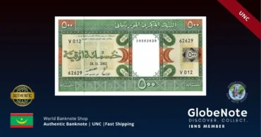 Mauritania 500 Ouguiya 2002 Banknote UNC | Pick P-8c | GlobeNote