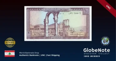 Lebanon 10 Livres 1986 Banknote UNC | Pick P-63f | GlobeNote