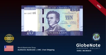 Liberia 10 Dollars 2016 Banknote UNC | Pick P-32a | GlobeNote