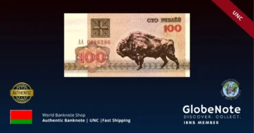 Belarus 100 Rubles 1992 Banknote UNC | Pick P-8 | GlobeNote