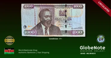 Kenya 1000 Shillings 2008 Banknote VF+ | Pick 51c | GlobeNote
