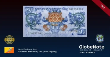 Bhutan 1 Ngultrum 2013 Banknote UNC | Pick P-27b | GlobeNote