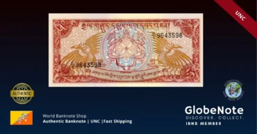 Bhutan 5 Ngultrum 1985 Banknote UNC | Pick P-14b | GlobeNote