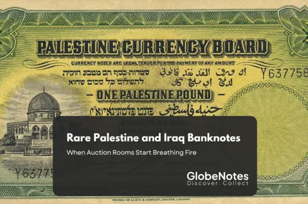 Rare Palestine and Iraq Banknotes