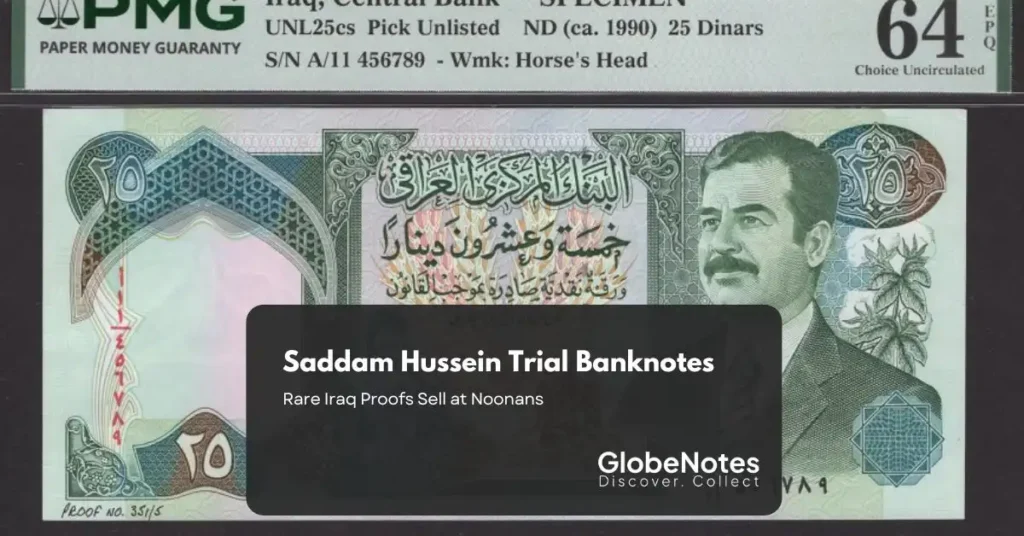 Saddam Hussein Trial Banknotes
