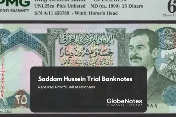 Saddam Hussein Trial Banknotes
