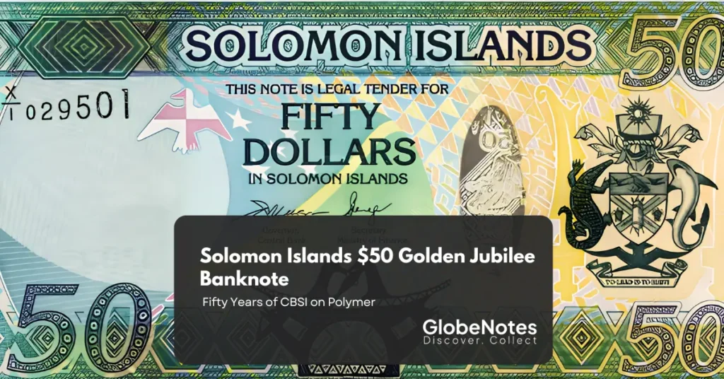 Solomon Islands $50 Golden Jubilee Banknote