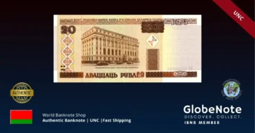 Belarus 20 Rubles 2000 Banknote UNC | Pick P-24 | GlobeNote