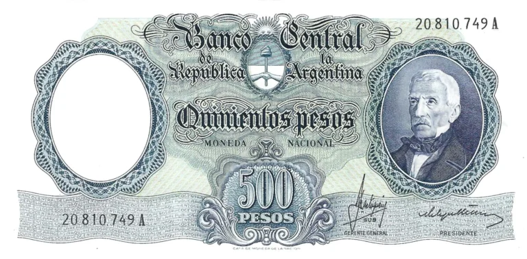 ARGENTINA 500 Pesos 1964 Pick 278 collectible banknote